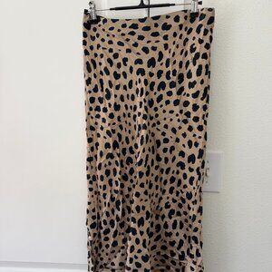 Realisation Par Cheetah Midi Skirt , Size M